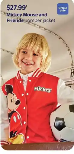 Walmart Mickey Mouse and Friends bomber jacket offer