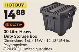 Princess Auto 30 Litre Heavy Duty Storage Box offer
