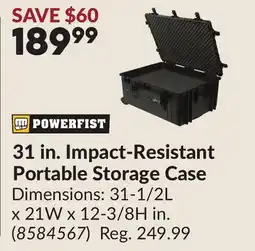Princess Auto 31 in. Impact-Resistant Portable Storage Case offer