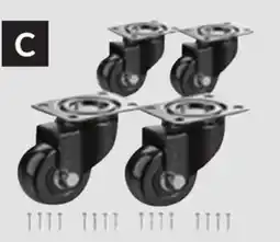 Princess Auto 4 pk Swivel Casters Standard. Capacity: 200 kg offer
