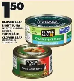Independent Grocer Clover Leaf light tuna offer
