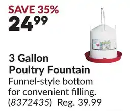 Princess Auto 3 Gallon Poultry Fountain offer