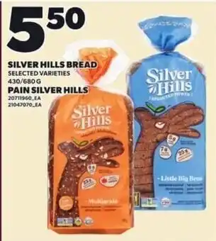 Silver hills bread selected varieties