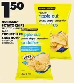 Independent Grocer No Name potato chips offer