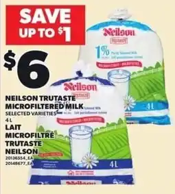 Independent Grocer Neilson trutaste microfiltered milk offer