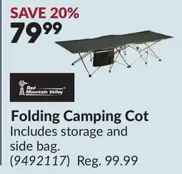 Princess Auto Folding Camping Cot offer