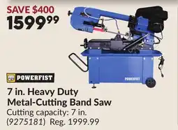 Princess Auto 7 in. Heavy Duty Metal-Cutting Band Saw offer