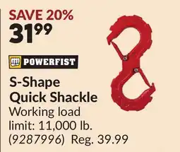 Princess Auto S-Shape Quick Shackle offer
