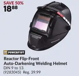 Princess Auto Reactor Flip-Front Auto-Darkening Welding Helmet offer