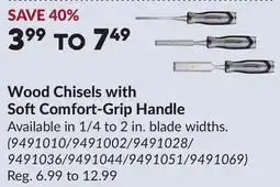 Princess Auto Wood Chisels with SoftComfort-Grip Handle offer