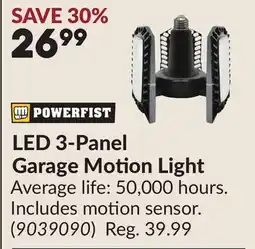 Princess Auto LED 3-Panel Garage Motion Light offer