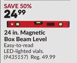 Princess Auto 24 in. Magnetic Box Beam Level offer