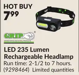 Princess Auto LED 235 Lumen Rechargeable Headlamp offer