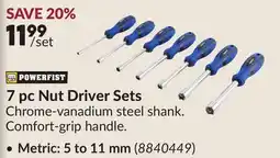 Princess Auto 7 pc Nut Driver Sets offer