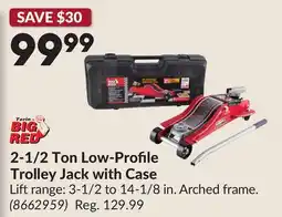 Princess Auto 2-1/2 Ton Low-Profile Trolley Jack with Case offer