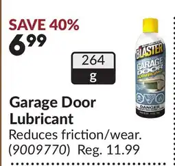 Princess Auto Garage Door Lubricant offer