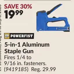 Princess Auto 5-in-1 Aluminum Staple Gun offer