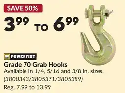 Princess Auto Grade 70 Grab Hooks offer