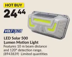 Princess Auto LED Solar 500 Lumen Motion Light offer