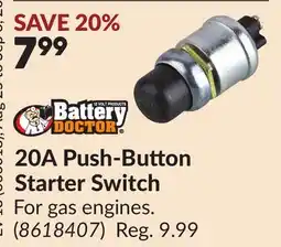 Princess Auto 20A Push-Button Starter Switch offer