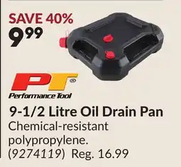 Princess Auto 9-1/2 Litre Oil Drain Pan offer