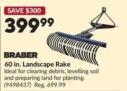 Princess Auto 60 in. Landscape Rake offer