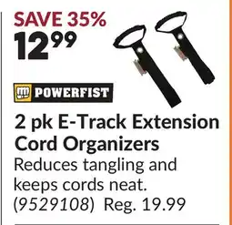 Princess Auto 2 pk E-Track Extension Cord Organizers offer