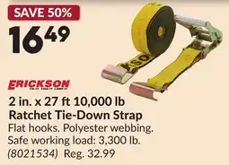 Princess Auto 2 in. x 27 ft10,000 lb Ratchet Tie-Down Strap offer
