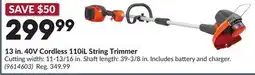 Princess Auto 13 in. 40V Cordless 110IL String Trimmer offer