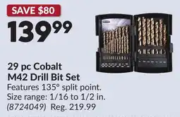 Princess Auto 29 pc Cobalt M42 Drill Bit Set offer