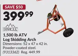 Princess Auto 1,500 lb ATV Log Skidding Arch offer