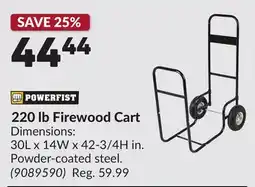 Princess Auto 220 lb Firewood Cart offer