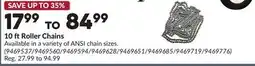 Princess Auto 10 ft Roller Chains offer