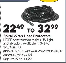 Princess Auto Spiral Wrap Hose Protectors offer