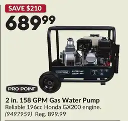 Princess Auto 2 in. 158 GPM Gas Water Pump offer
