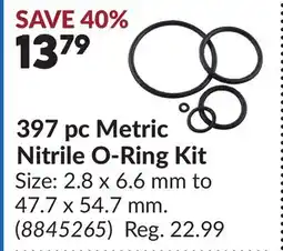 Princess Auto 397 pc Metric Nitrile O-Ring Kit offer
