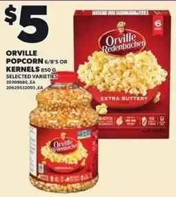 Loblaws Orville popcorn 6/8's or kernels offer
