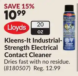 Princess Auto Kleens-It Industrial-Strength Electrical Contact Cleaner offer