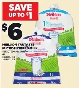 Loblaws Neilson trutaste microfiltered milk offer