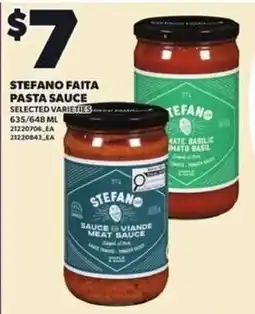 Loblaws Stefano Faita pasta sauce offer