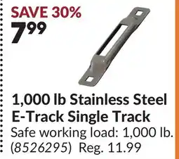 Princess Auto 1,000 lb Stainless Steel E-Track Single Track offer