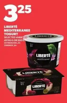 Loblaws Liberté mediterranee yogurt offer