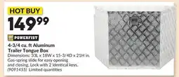 Princess Auto 4-3/4 cu. ft Aluminum Trailer Tongue Box offer
