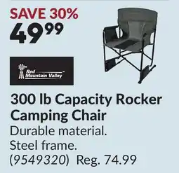 Princess Auto 300 lb Capacity Rocker Camping Chair offer