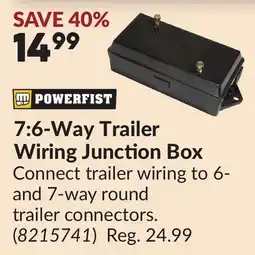 Princess Auto 7:6-Way Trailer Wiring Junction Box offer