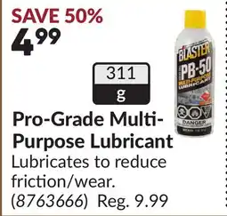 Princess Auto Pro-Grade Multi-Purpose Lubricant offer