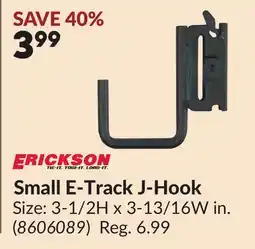 Princess Auto Small E-Track J-Hook offer