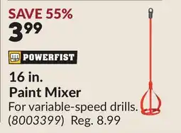 Princess Auto 16 in. Paint Mixer offer