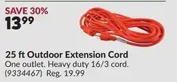 Princess Auto 25 ft Outdoor Extension Cord offer