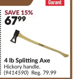 Princess Auto 4 Ib Splitting Axe offer